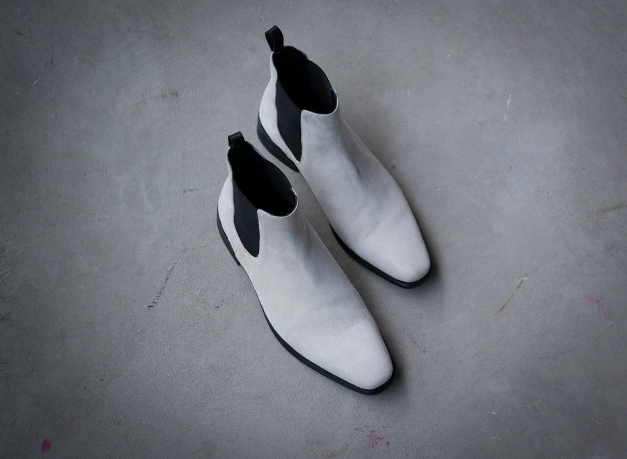 Blanc Chelsea Boots