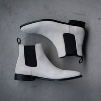 Blanc Chelsea Boots