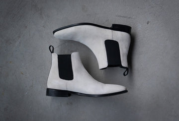 Blanc Chelsea Boots