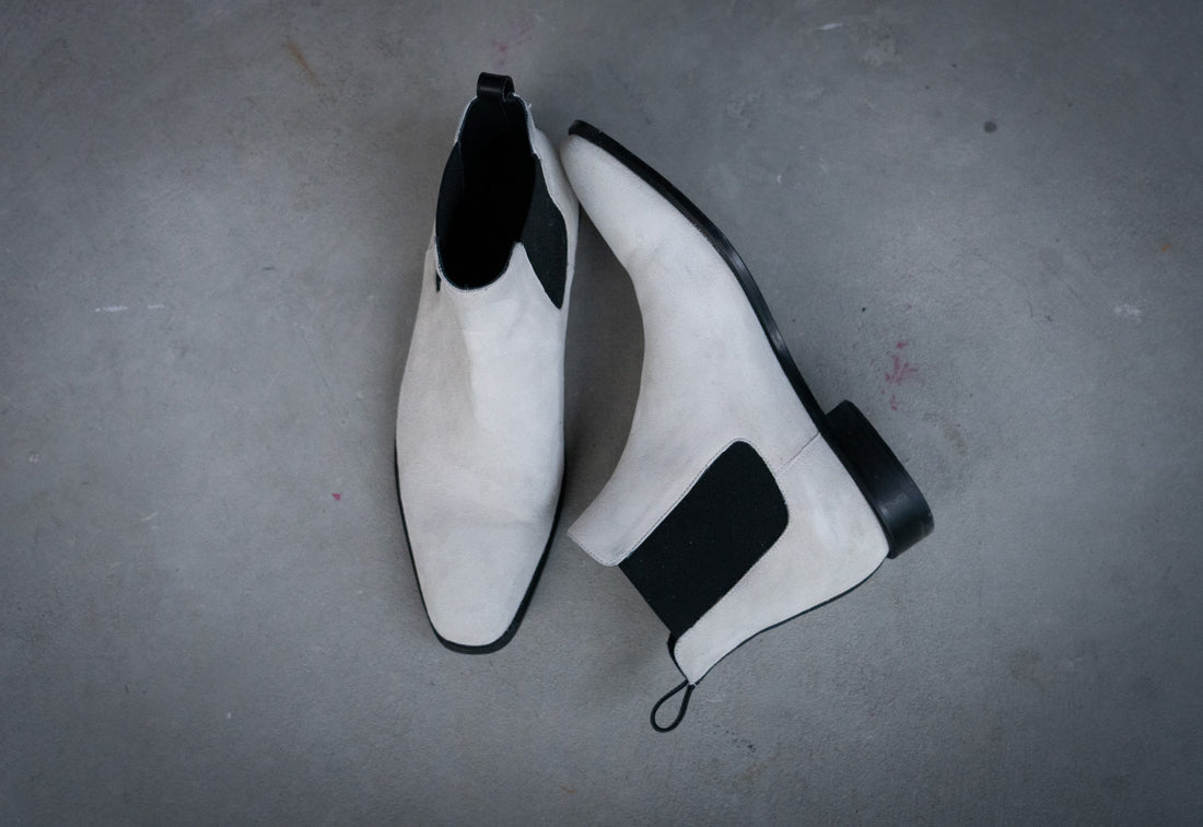 Blanc Chelsea Boots