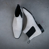 Blanc Chelsea Boots